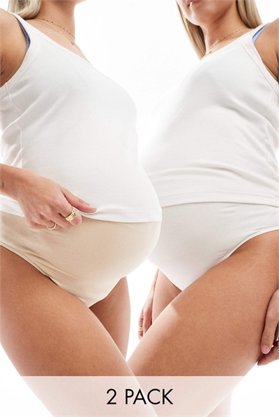 Mamalicious Maternity: набор из 2 стрингов для беременных артикул 135643098