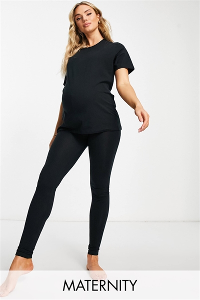 Комплект из футболки и леггинсов для беременных от Mamalicious артикул 120823946
