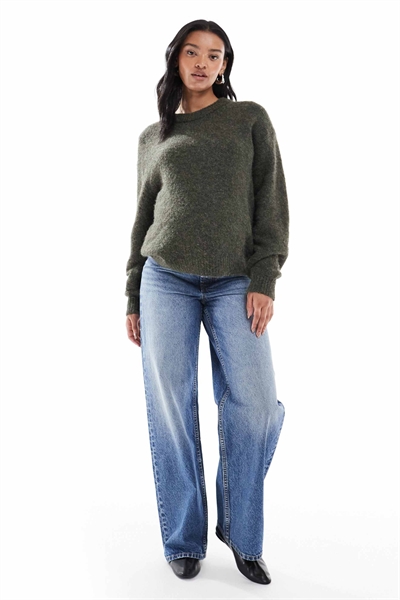 ASOS DESIGN Джинсы для беременных с широкими брючинами в стиле «dad jeans» артикул 147694913