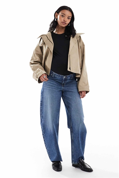 ASOS DESIGN Джинсы для беременных с зауженными брючинами артикул 149519968