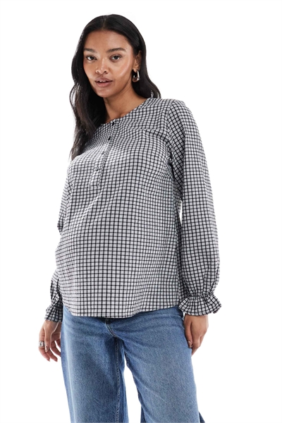 Блузка для беременных и кормящих Mamalicious с застежкой на пуговицах артикул 149855401