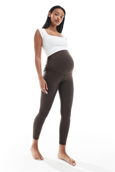 Леггинсы для йоги с высокой талией и мягкой текстурой от Maternity Icon артикул 148074021