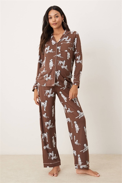 Эксклюзивный комплект пижамы для беременных с длинными рукавами и брюками в стиле «далматинец» артикул 141462364