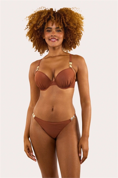 Топ бикини Morgan с блестками, подходящий к любой груди, с глубоким вырезом артикул 154344986