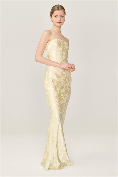 Платья amdra: макси-платье без бретелек с цветочным принтом артикул 155951178