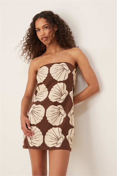 Платье-шорты из льна с бандо артикул 144436916