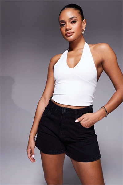 Джинсовые шорты Saldana со средней посадкой артикул 140137315