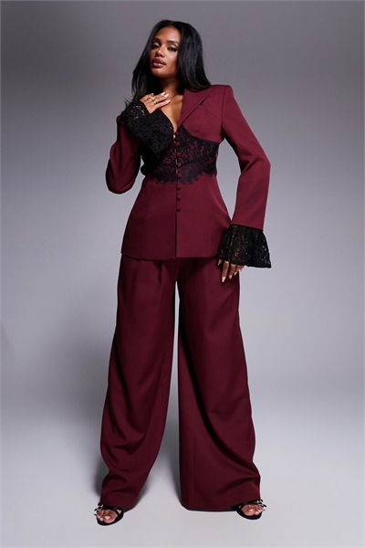 Брюки с широкими брючинами, сшитые на заказ co-ord артикул 144211546