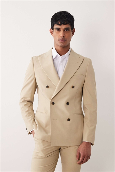 Приталенный пиджак с двойной застежкой артикул 154706827