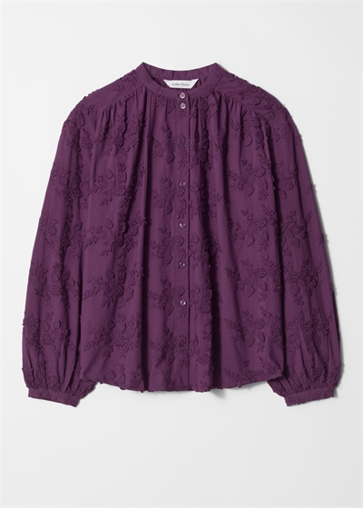 Объемная блузка с цветочной аппликацией артикул 0954744034