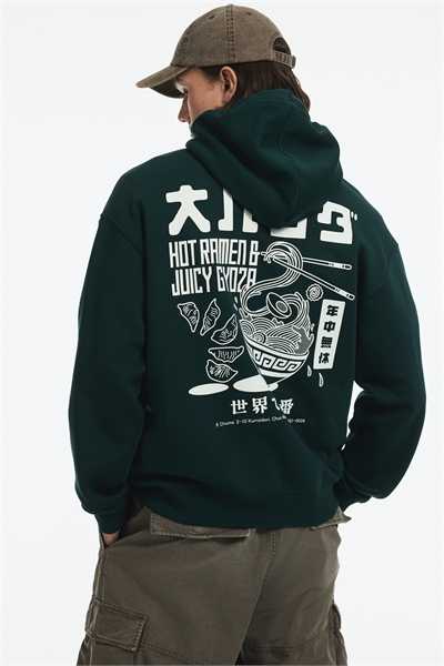 Толстовка с принтом Loose Fit артикул 1122659078