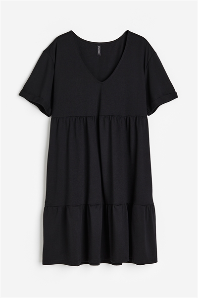 Многоярусное платье из джерси артикул 1139178003