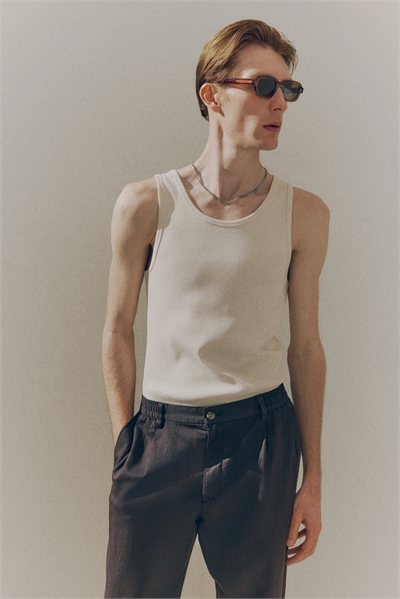 Майка в рубчик Slim Fit артикул 1158014012