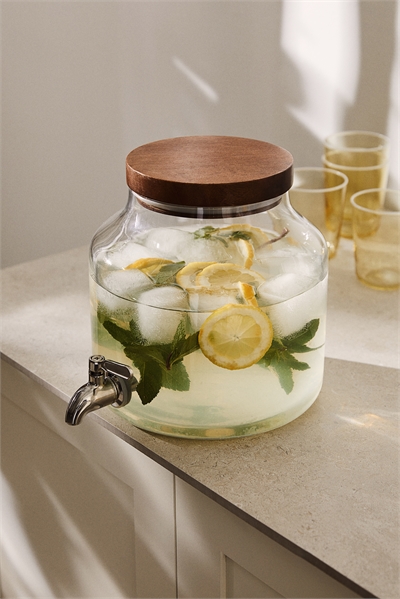 Стеклянный диспенсер с краном артикул 1216630001