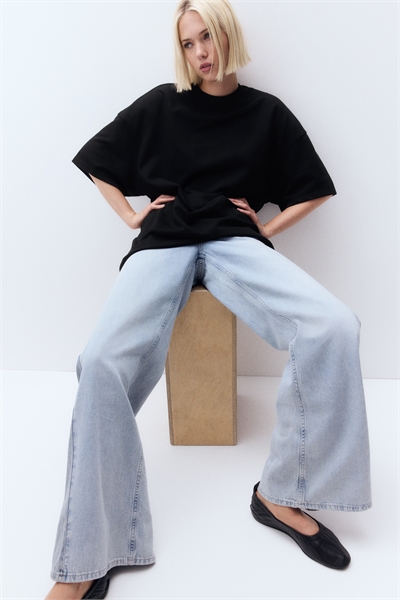 Свитшот с короткими рукавами, оверсайз артикул 1272288001