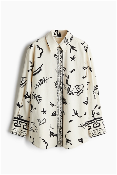 Блузка из льняной смеси артикул 1273613001