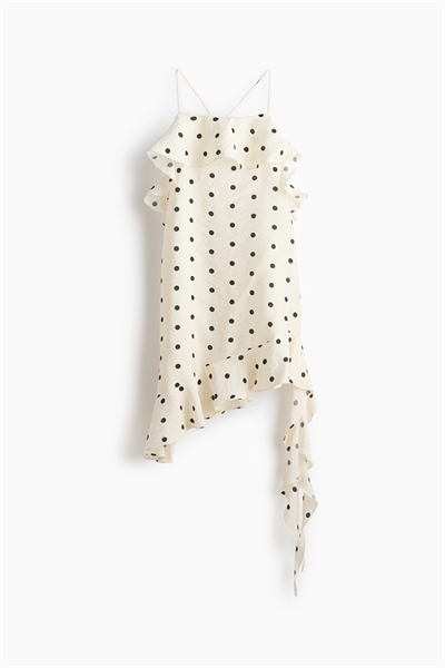 Платье с воланами и завязками за шеей артикул 1322231003