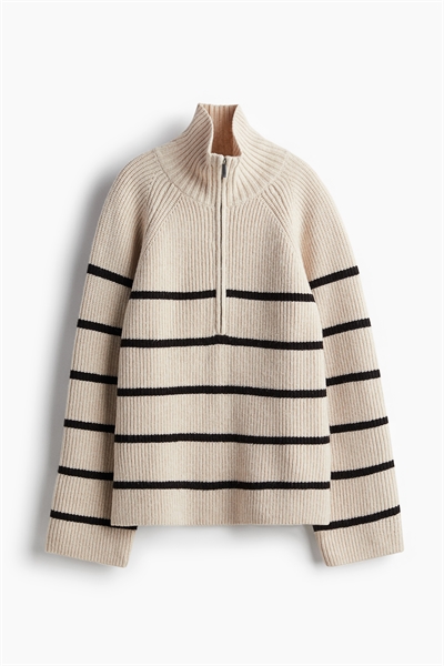 Джемпер на молнии из ребристого трикотажа артикул 1193940003