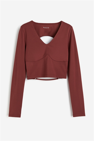 Спортивный топ кроп из ткани SoftMove™ артикул 1210258002