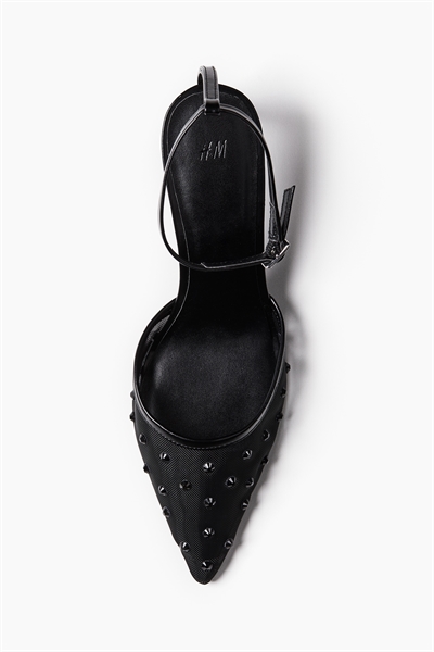 Туфли из сетки, украшенные стразами артикул 1261797001