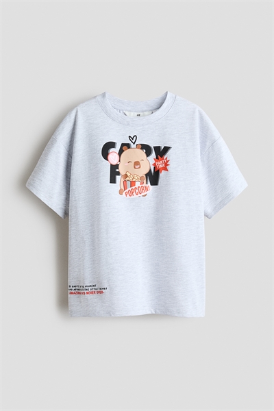 Футболка с принтом хлопковая артикул 1263226069