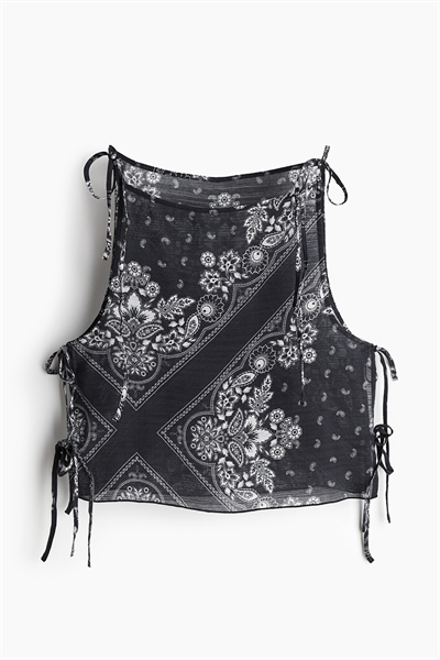 Пляжный топ на завязках артикул 1272292001