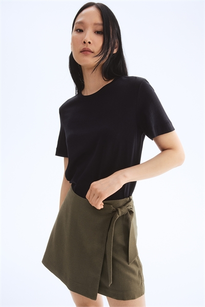 Шорты из льняной смеси артикул 1277893003