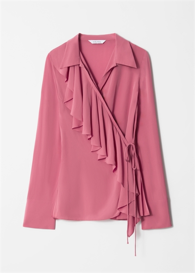 Блузка с оборками артикул 1282379002