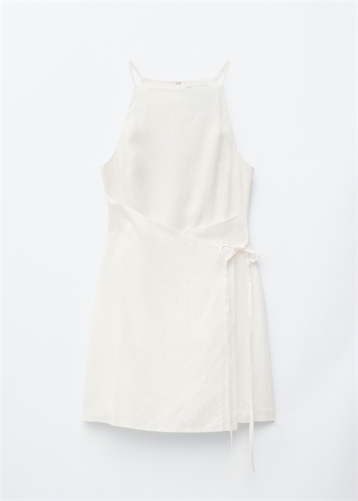 Льняное мини-платье артикул 1284435004