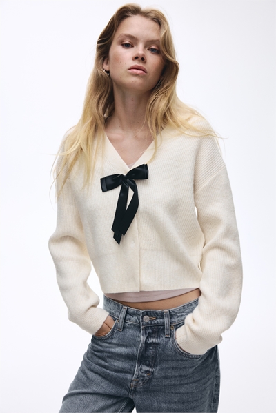 Кардиган с ребристой вязкой артикул 1300747002