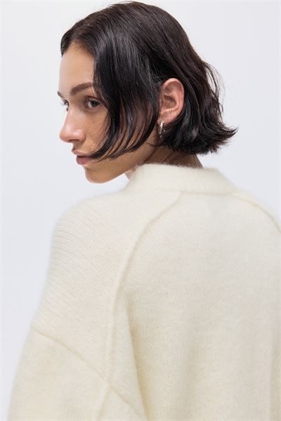 Кардиган на молнии из мохеровой смеси артикул 1310686003