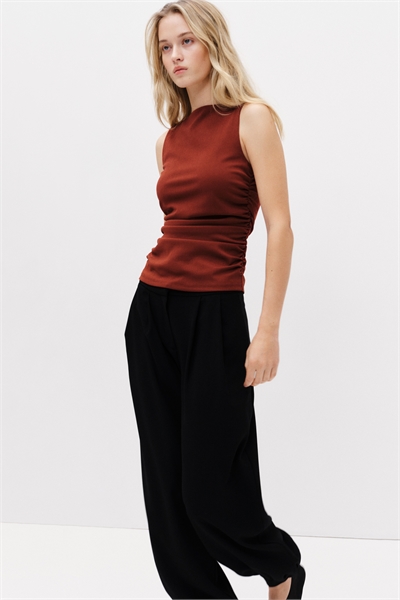 Топ из джерси с рюшами артикул 1314572003