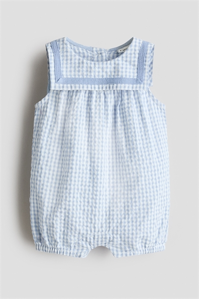 Хлопковый комбинезон из сирсакера артикул 1322274001