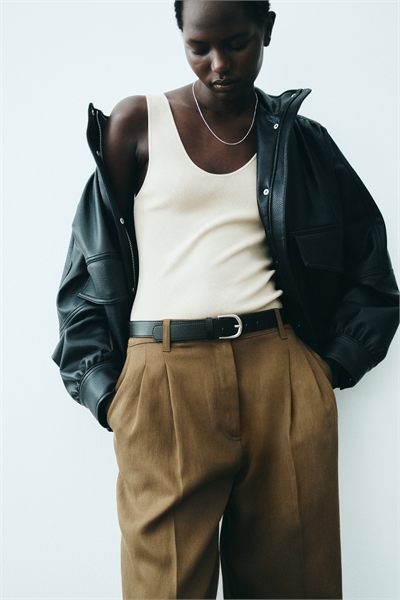 Брюки из смешанного льна артикул 1323132001