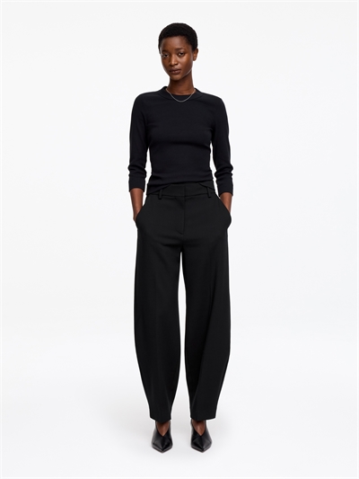 Брюки с застежкой-молнией и широкими брючинами артикул 1323223001