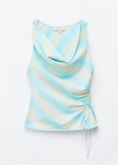 Топ с завязками и принтом артикул 1323769003