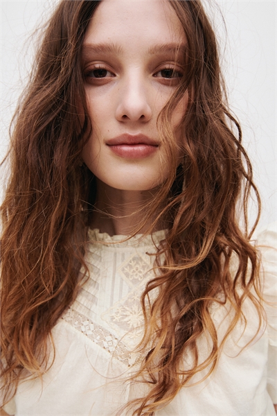 Хлопковая блузка с пинтуками артикул 1323802001