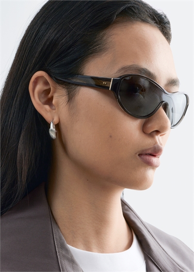 Овальные ацетатные солнцезащитные очки артикул 1325981001