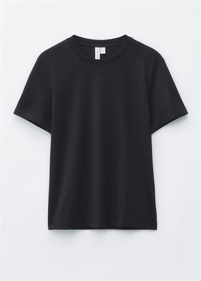 Хлопковая футболка с круглым вырезом артикул 1329703002