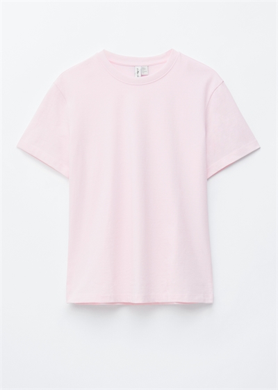 Хлопковая футболка с круглым вырезом артикул 1329703004