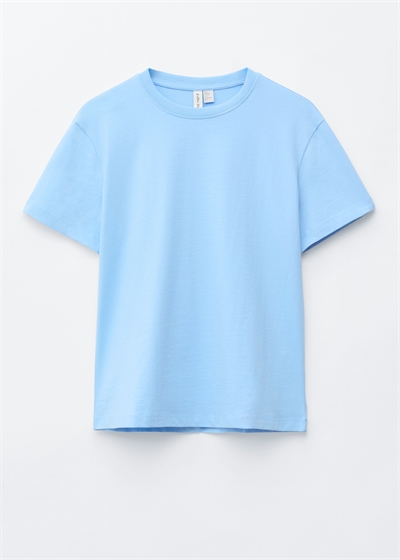 Хлопковая футболка с круглым вырезом артикул 1329703008