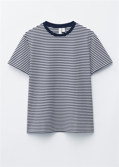 Хлопковая футболка с круглым вырезом артикул 1329703011