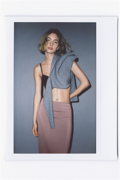 Драпированная юбка средней длины артикул 1329890003