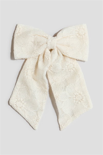 Вышитая заколка для волос с бантиком артикул 1332158001