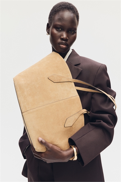 Замшевая сумка для покупок артикул 1332286002