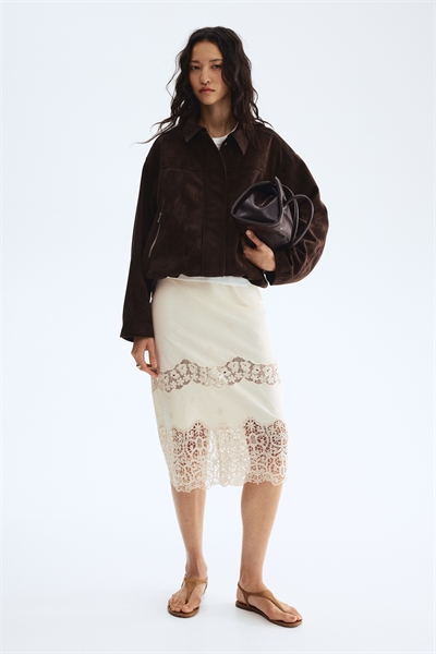 Вышитая хлопковая юбка артикул 1333554001