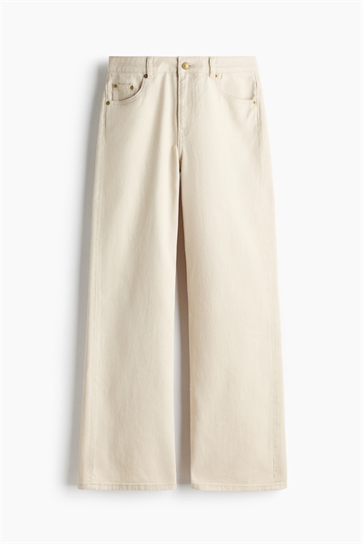 Брюки с прямым саржевым переплетением артикул 1335256002