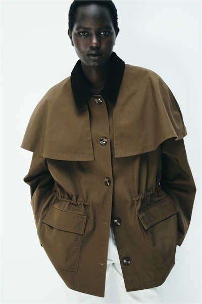 Куртка из твила с капюшоном артикул 1336427004