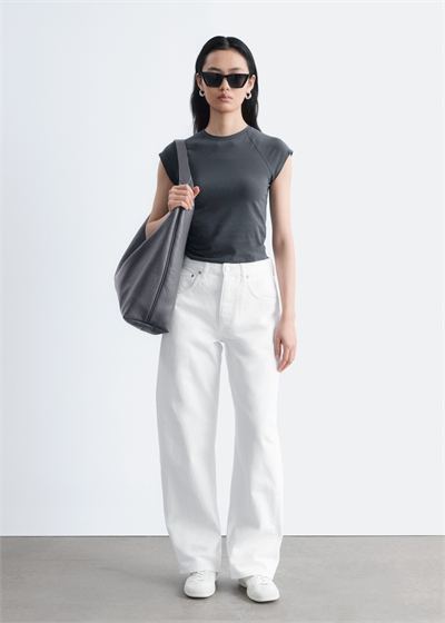 Приталенная футболка из джерси артикул 1346211001