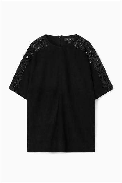 Футболка из замши с блестками артикул 1234807001